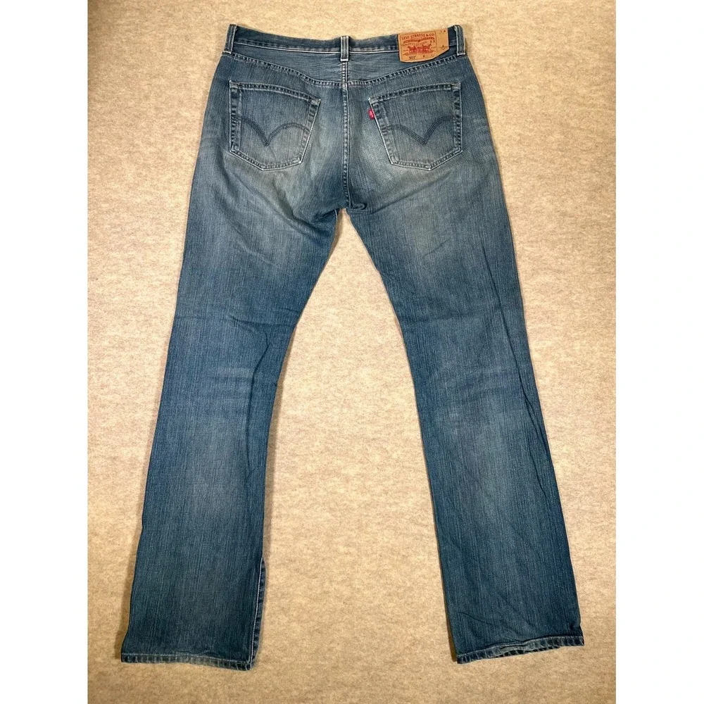Levis 501‎ Original Fit Jeans Mens 36x36 Blue Denim Cotton Mid Rise Straight Leg